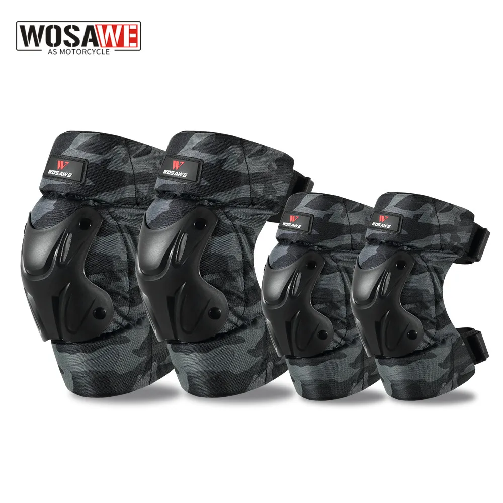 

WOSAWE Cycling Elbow Protector Knee Pads EVA Protective Gear for Motorbike Skiing Skating Skateboard Ridng Racing Safety Guards