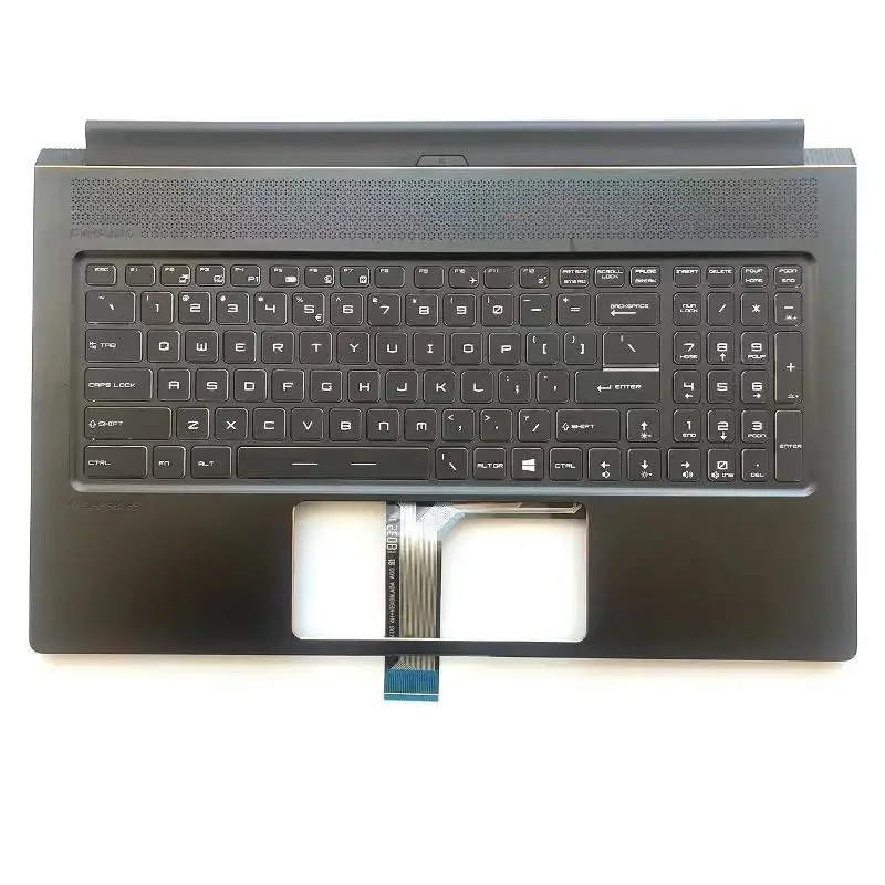 New For GS75 WS75 MS-17G1 17G2 MS-17G3 Upper Case Palmrest Cover Full Colorful Backlit Keyboard