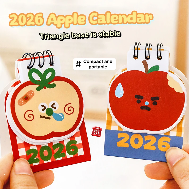 

2026 Year Mini Desk Calendar Creative Student Plan Desktop Check-in Desk Calendar Ornaments