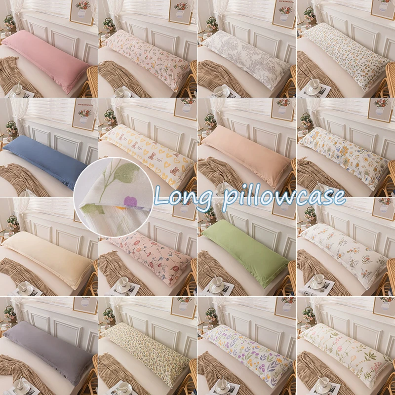 

Hot Sale Skin-friendly Pillowcase Sleeping Long Pillow Case 120/150/180cm Soft Comfortable Pillowcases for Bed Funda Almohada 베개