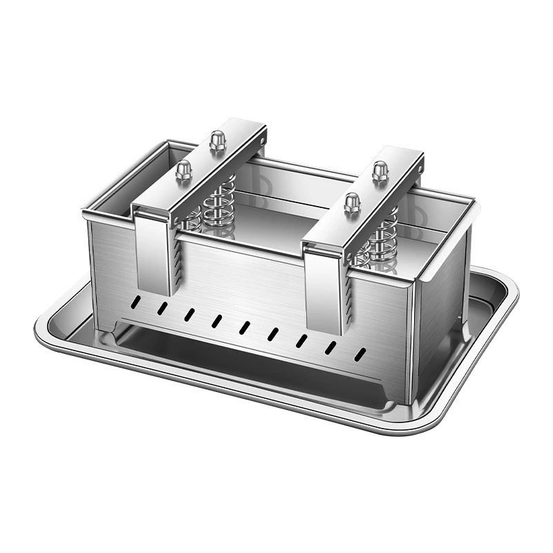 

Stainless steel meat pressing mold box pork head meat container commercial artifact braised meat briquetting machine