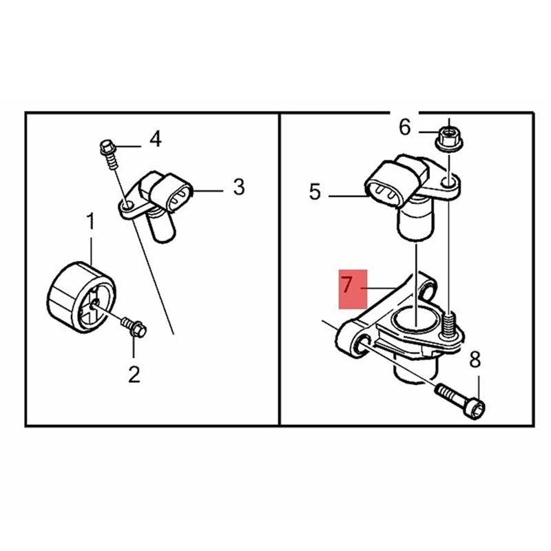 Soporte de Sensor de posición para árbol de levas de coche, accesorio para Volvo XC90, XC60, V70, V50, S80, S601999-2006, 30637803