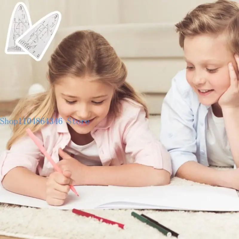 5asd قالب القطع المكافئ استنسل القطع المكافئ استنسل رياضي مساعد القطع المكافئ للمصممين والمدرسة والمكتب