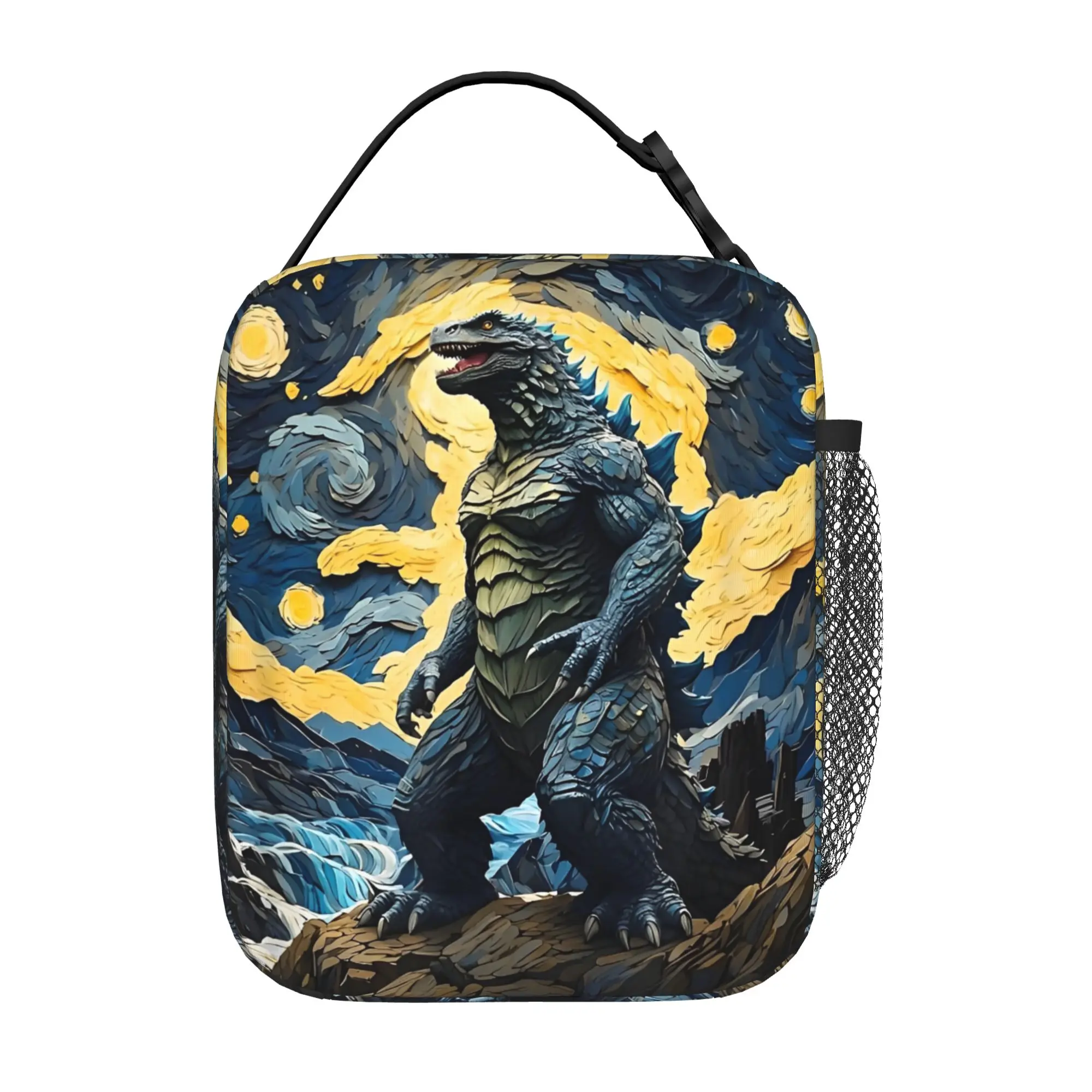 Kaiju Monster G-Godzillas Thermal Insulated Lunch Bag for School Anime Portable Food Container Bags Cooler Thermal Lunch Box view 2