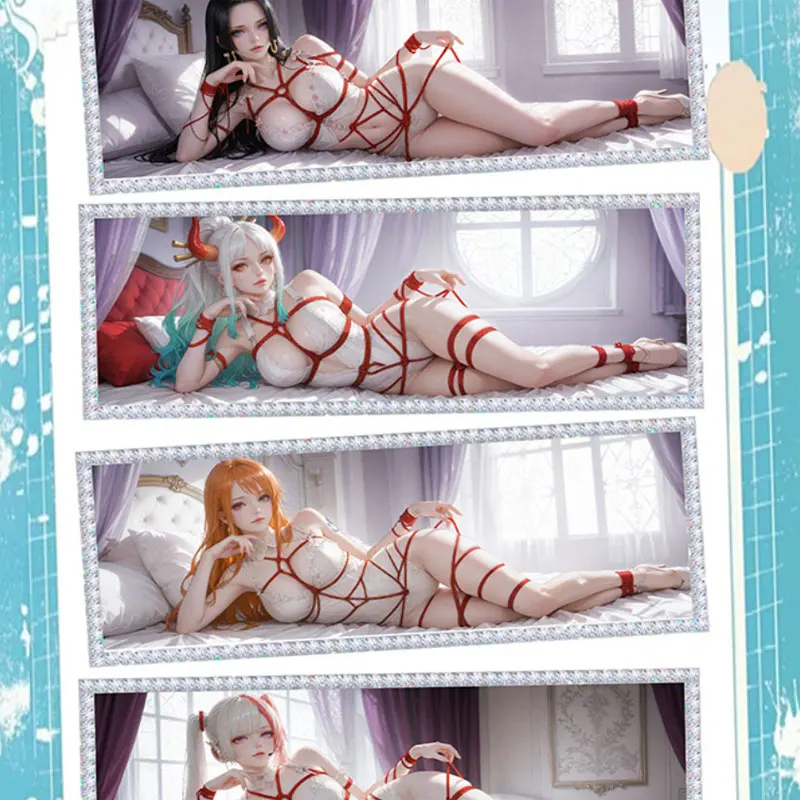 2025 ล่าสุดขายส่ง Yunmeng วัฒนธรรม One Piece Collection กระดาษสี Waifu BOA Nami Robin Doujin ของเล่น Trading ของขวัญ