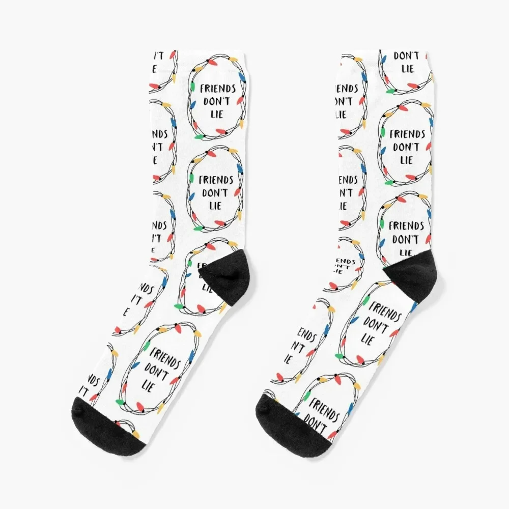 

Friends don't lie Socks christmas gift anti-slip aesthetic designer Socks Man Women's