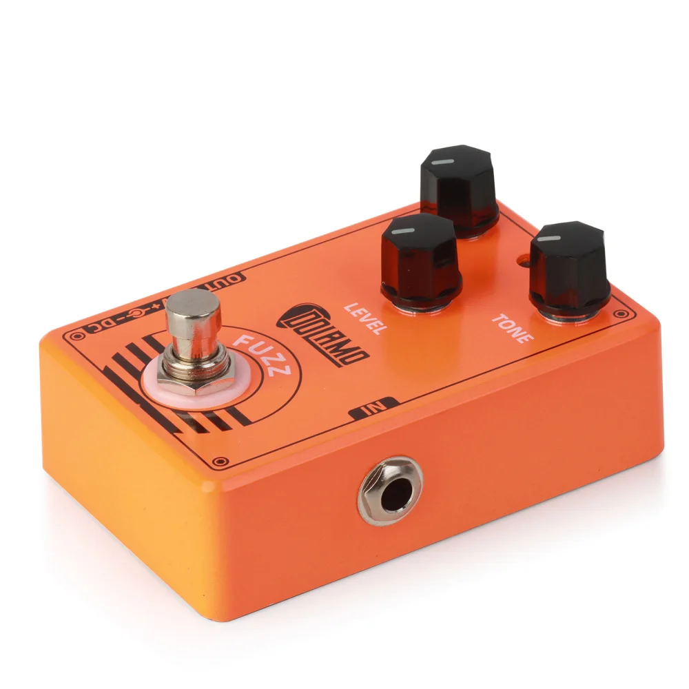 Caline D-2 Pedal gitar Dolamo Pedal efek gitar elektrik Fuzz Pedal Bypass sejati bersih untuk menengah Fuzz Level Tone Kontrol bulu halus