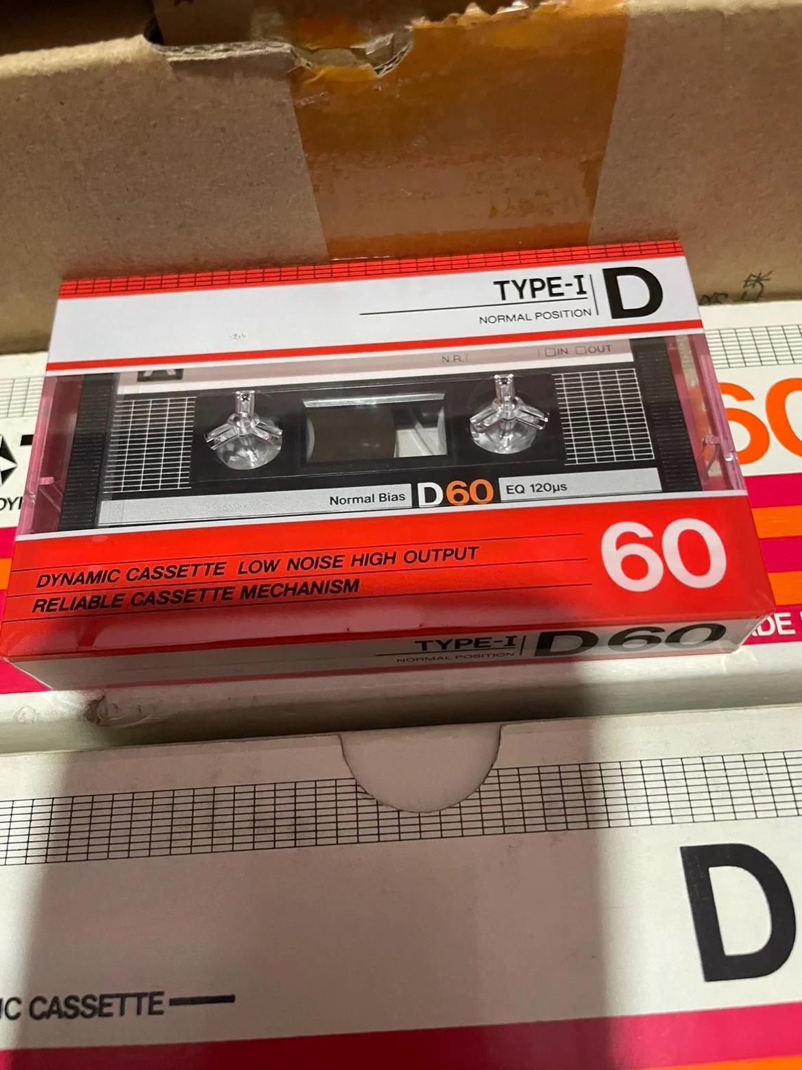 Thai-made for TDK Type 86 D60 Blank Audio Cassette Tape, specially designed for repeaters and Sony tape recorders 5pcs
