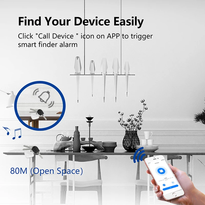 Tuya Mini Thẻ Thông Minh Bluetooth Không Dây Theo Dõi Trẻ Em Thú Cưng Túi Ví Thiết Bị Tìm Chìa Khóa Thông Minh Định Vị Vị Trí Ghi Âm Điện Thoại