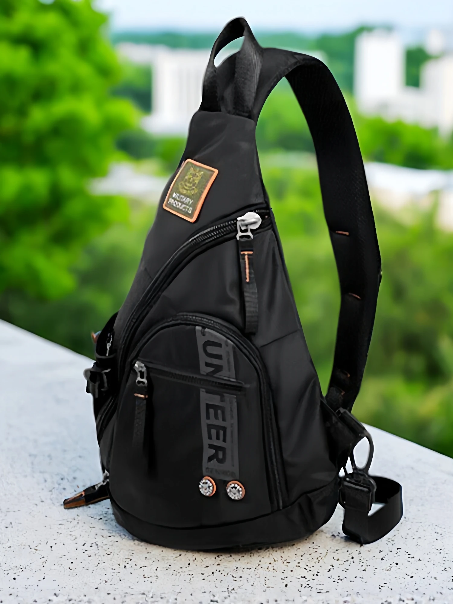 

Мужская повседневная сумка-слинг из оксфордской ткани большой вместимости, легкая дорожная нагрудная сумка для активного отдыха, модный новый стиль 2026 года