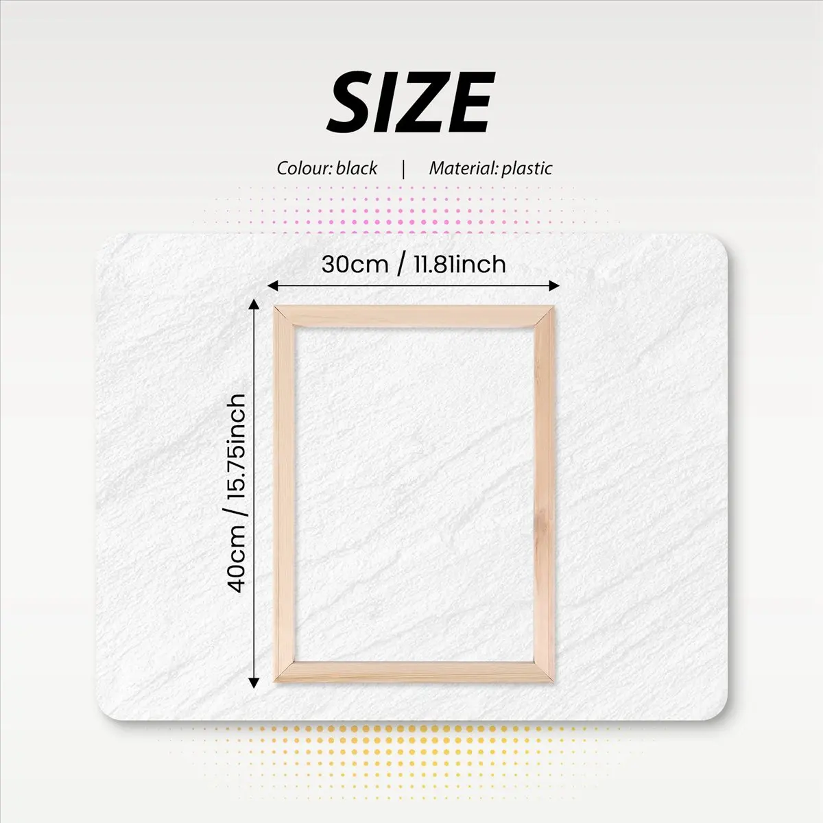 A25I 40X30Cm Wooden Frame DIY Picture Frames Art Suitable for Home Decor Painting Digital Paintings