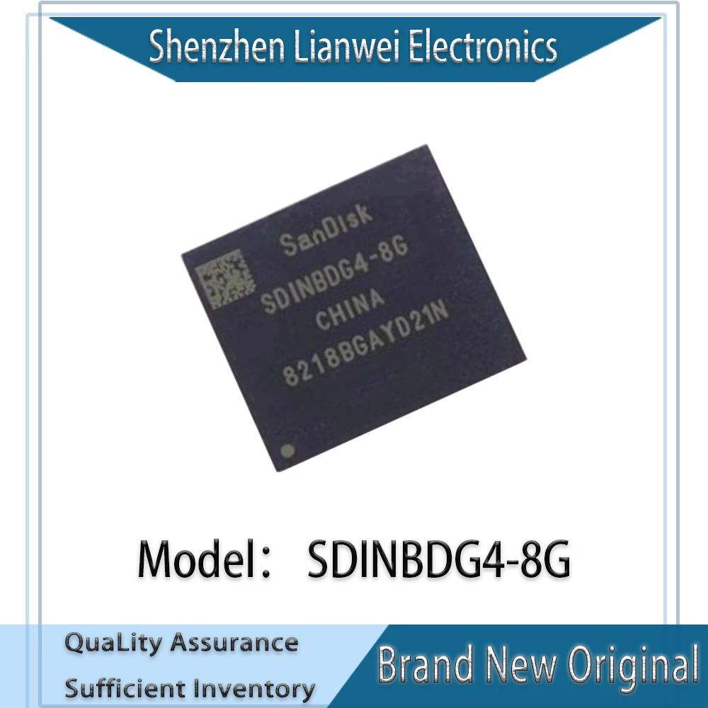

100% New Original SDINBDG4-8G SDINBDG4 EMMC IC Chipset BGA-153