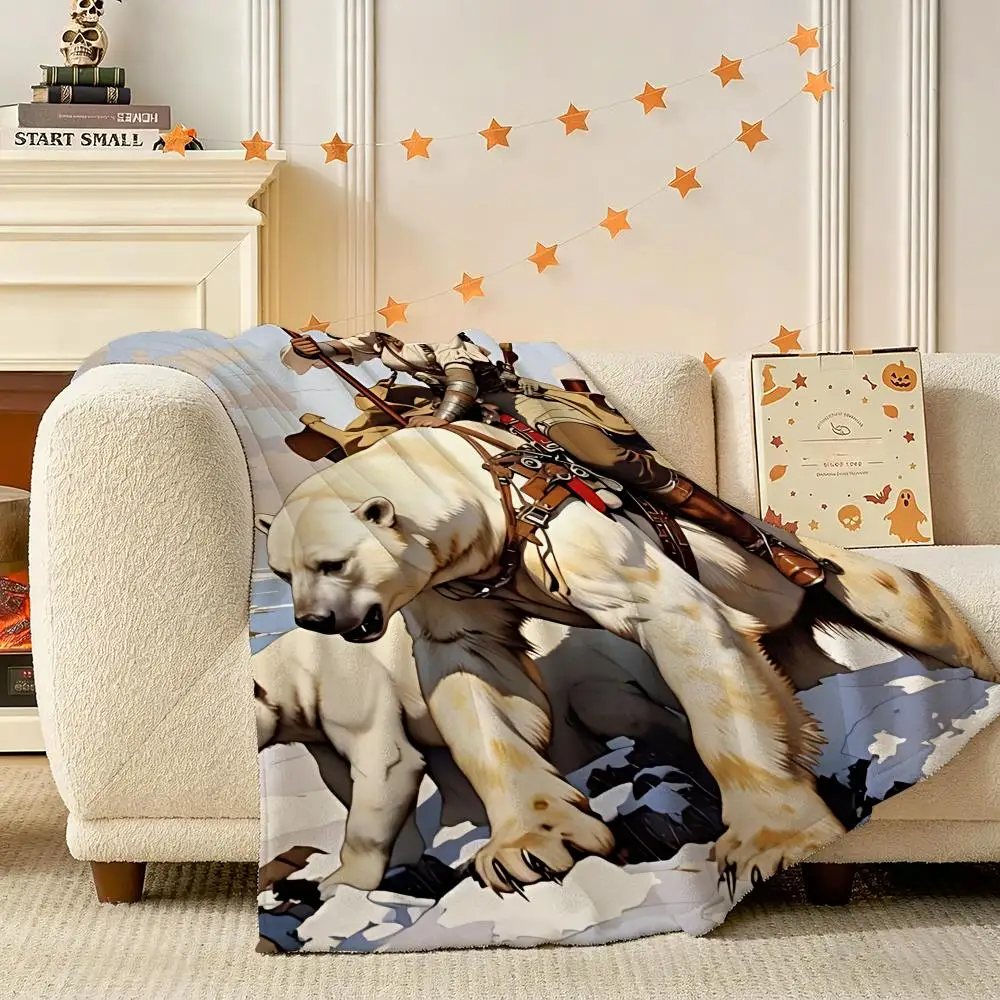 cool Frank Frazetta art Throw 240g Flannel Blanket Lightweight Soft Skin-friendly Summer Thin Throw Blanket