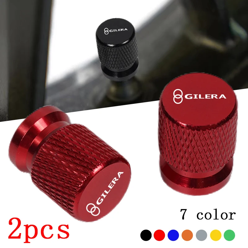 2 قطعة اكسسوارات الدراجات النارية ل Gilera GP800 Fuoco Nexus 500 عداء 50 125 200 صمام الإطارات المعدنية منفذ الهواء الجذعية غطاء قبعات