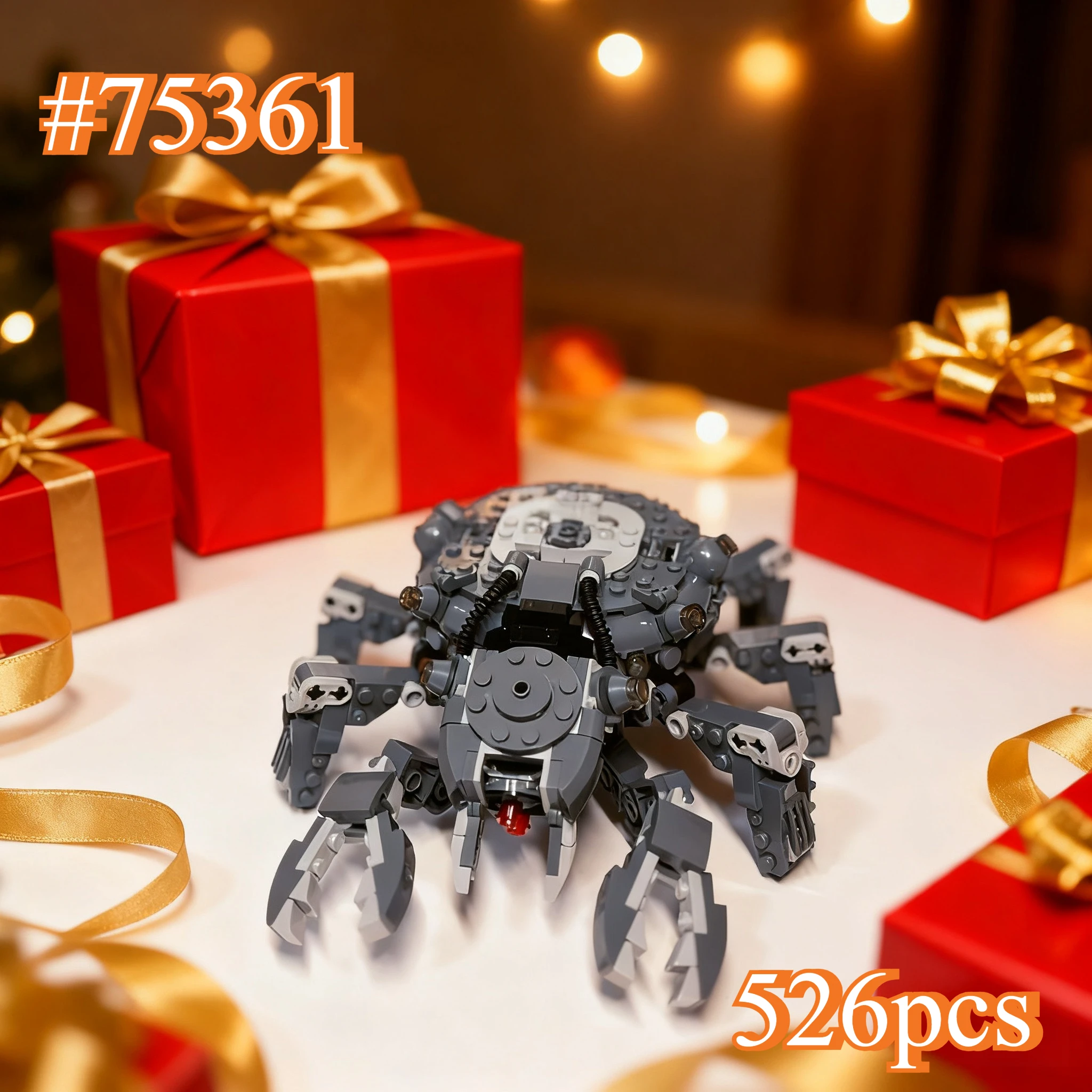 Zestaw klocków Spider Robot 75361 kompatybilny z Lego, odpowiedni na prezenty świąteczne, 526 elementów
