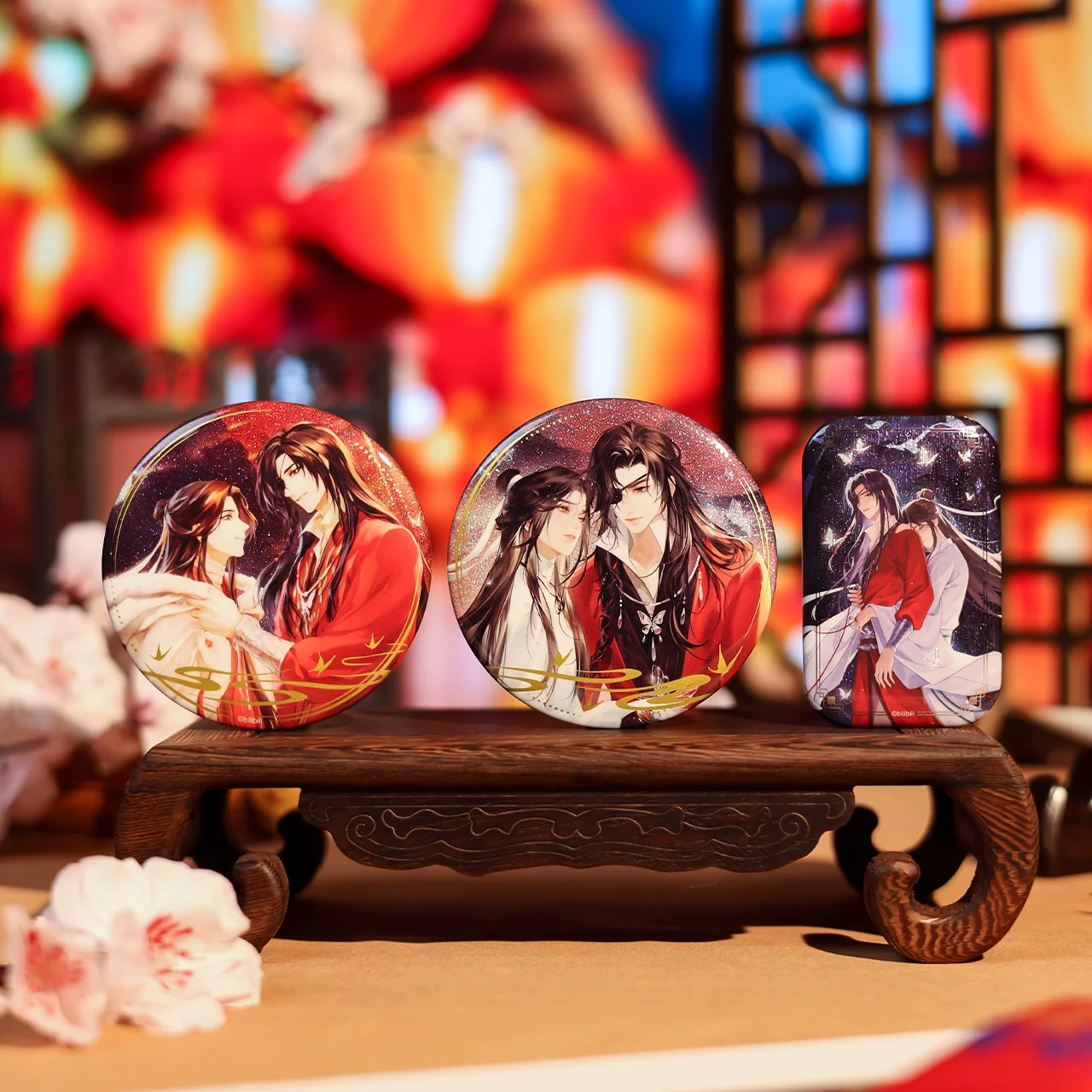 Sunsyea Tian Guan Ci Fu TGCF Merch Official XSDX Theme Series Badge Acrylic Stand Ornament Ticket Board Pendant Cards