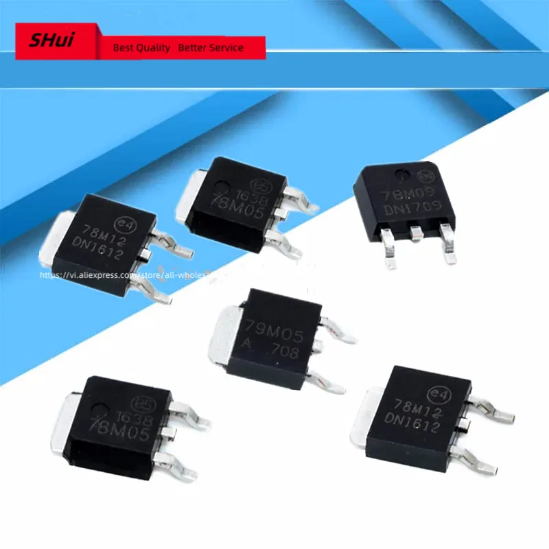 10pcs L78M05CDT  TO-252 78M05 78M06 78M08 78M09 78M12 78M15 78M24 79M05 79M06 79M12  Three-terminal voltage regulator