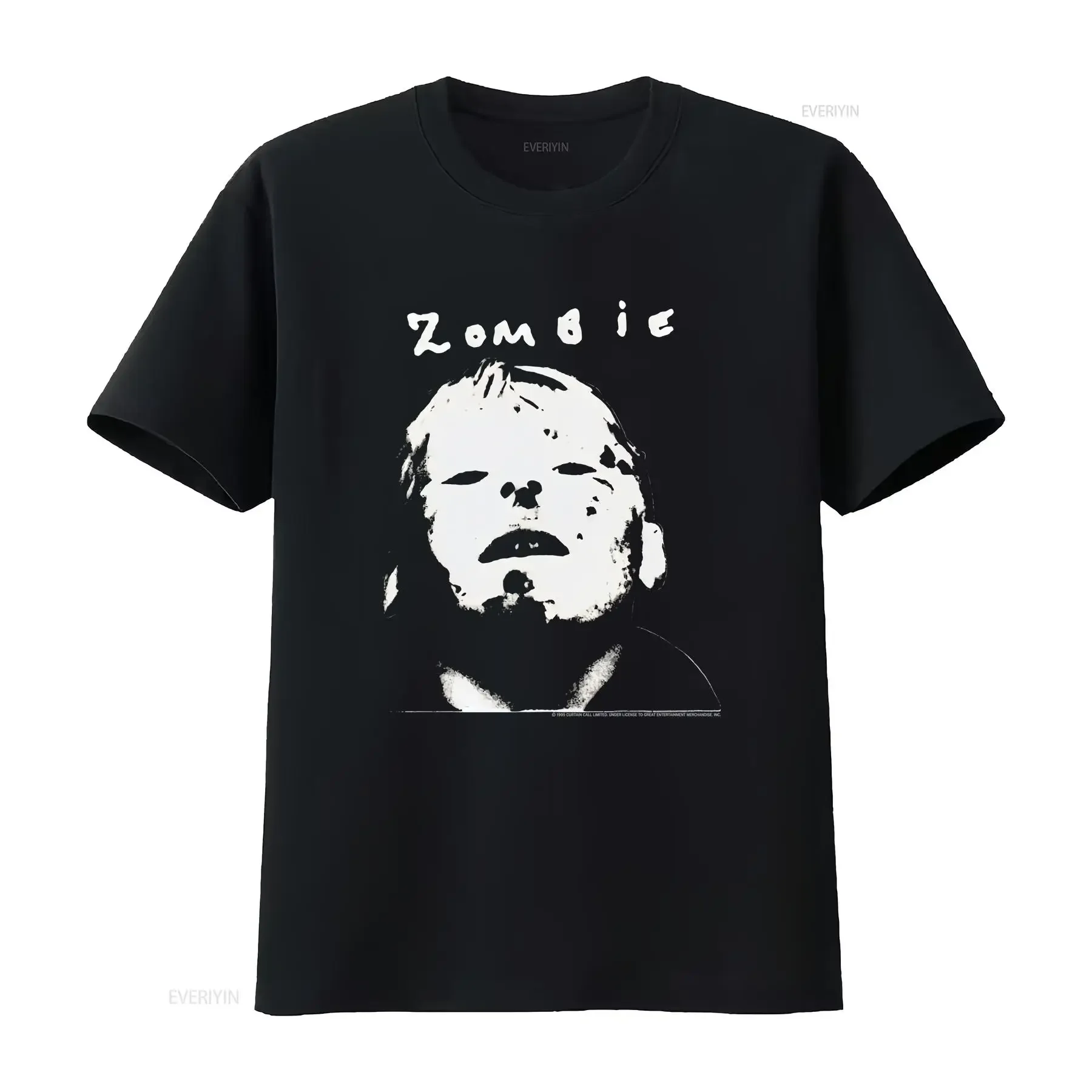 Vtg THE CRANBERRIES ZOMBIE Cotton Black All Size T Shirt For Men MC029 vintage Washed fashion Versatile Top For Everyday Wear