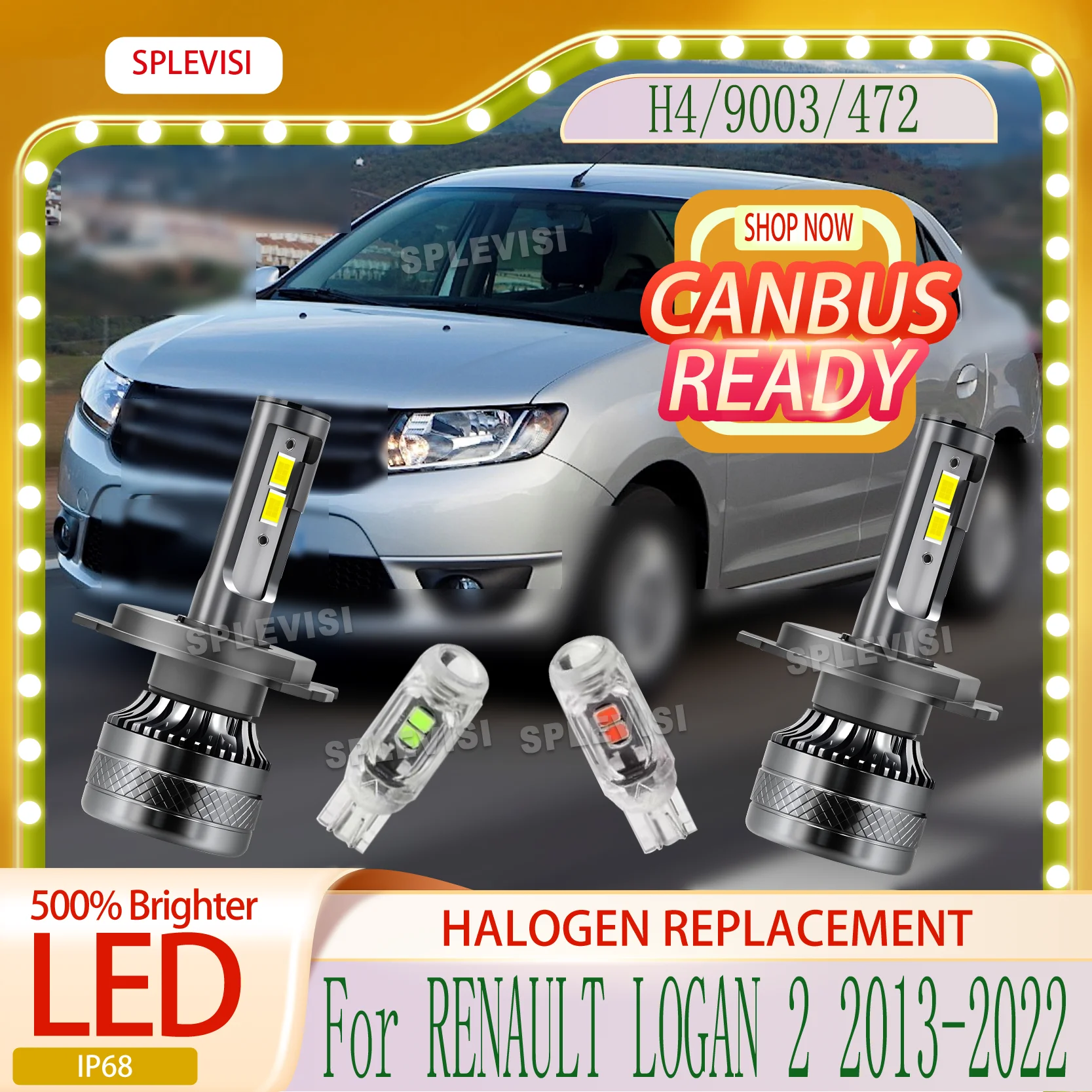 

the latest 3570 CSP LEDs Enjoy a crisp, white 6000K light output FOR RENAULT LOGAN 2 2013 2014 2015 2016 2017 2018 2019-2022