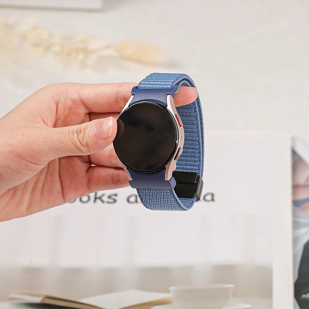 

Nylon Loop Band For Samsung Galaxy Watch 7 6 4 5 44mm 40mm/FE/pro 45mm No gaps Magnetic Bracelet Watch6 Classic 47mm 43mm Strap