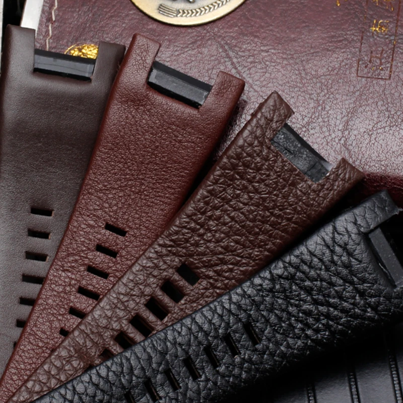 Bracelet en cuir véritable pour diesel DZ1216 DZ1273 DZ4246 DZ4247DZ287 montre bracelet bracelet montres bande