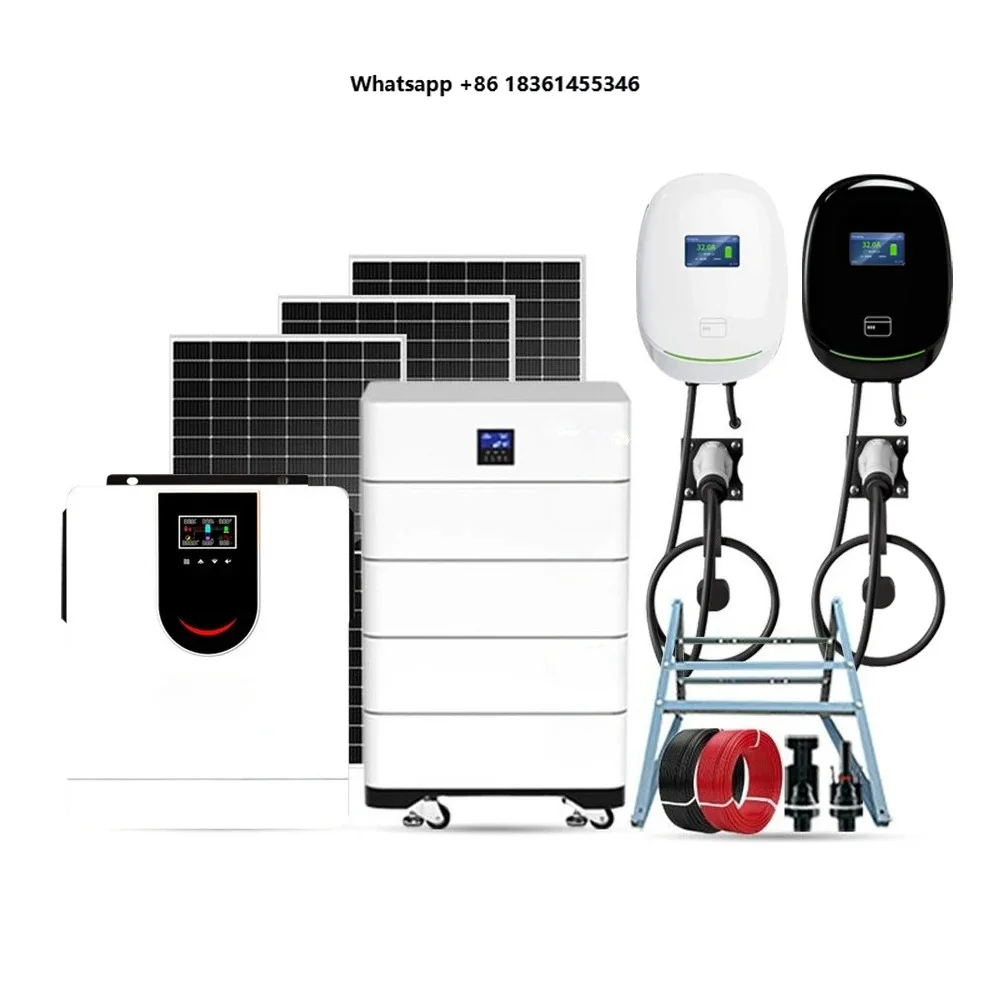 Residential Type 2 Wallbox 22kW Charging Pile DC Charger EV PV  5KW Solar Power Station Off Grid Solar Power System