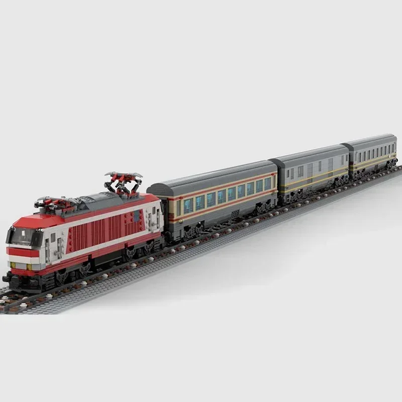 Modello di veicolo cittadino Moc Mattoni da costruzione EC Colosseo Treno Tecnologia Blocchi modulari Regali Giocattoli di Natale Set fai da te Assemblaggio