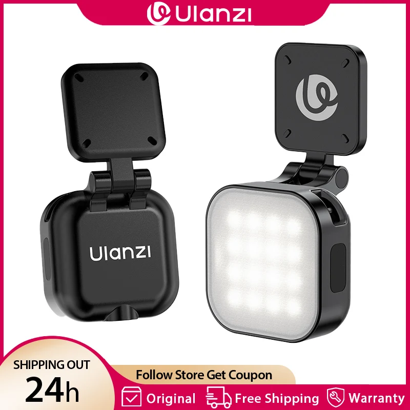 

Ulanzi IN07 Mini Magnetic Selfie Fill Light Video Led Light for Go Ultra 5600K with 180 Rotation 1/4” Screw Vlog Live-Streaming