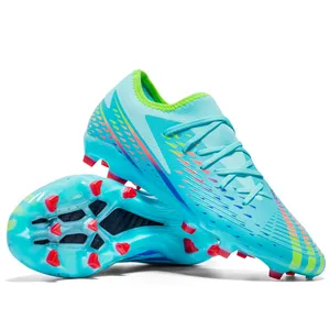 Sapatos de futebol botas de futebol de tornozelo baixo 2024 nova chegada tf/fg sola futsal unisex crianças adultos chuteiras de futebol profissional 10 principais vendas tênis de futsal para criança - №10