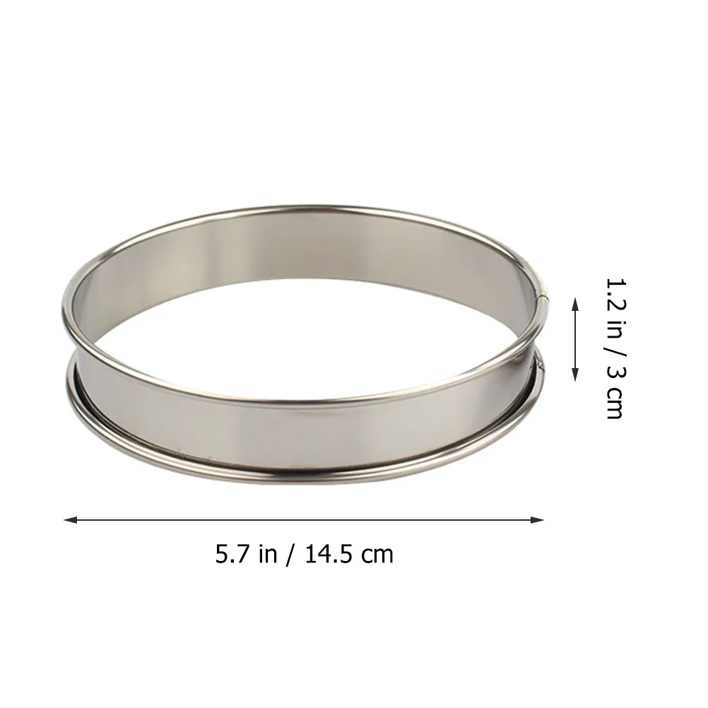 1Pcs Pizza Saucing Ring Stainless Steel High Temperature Resistant Kitchen Bakeware Perfect for DIY Pizza Stuffing