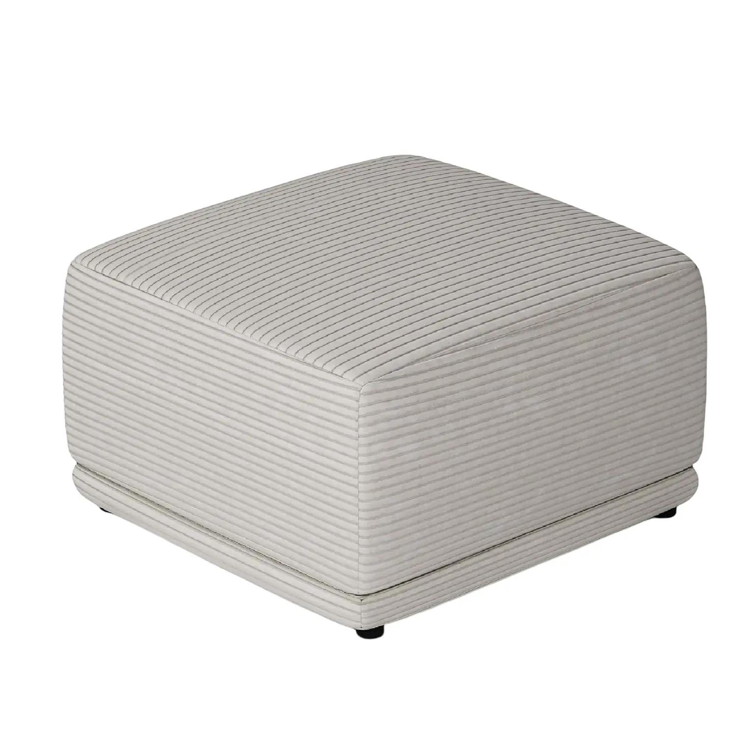 

33" Ottoman for Modular Sectional Cloud Couch, Deep Seat Sofa for Living Room, Bedroom and Apartment, Beige Grey, Customized