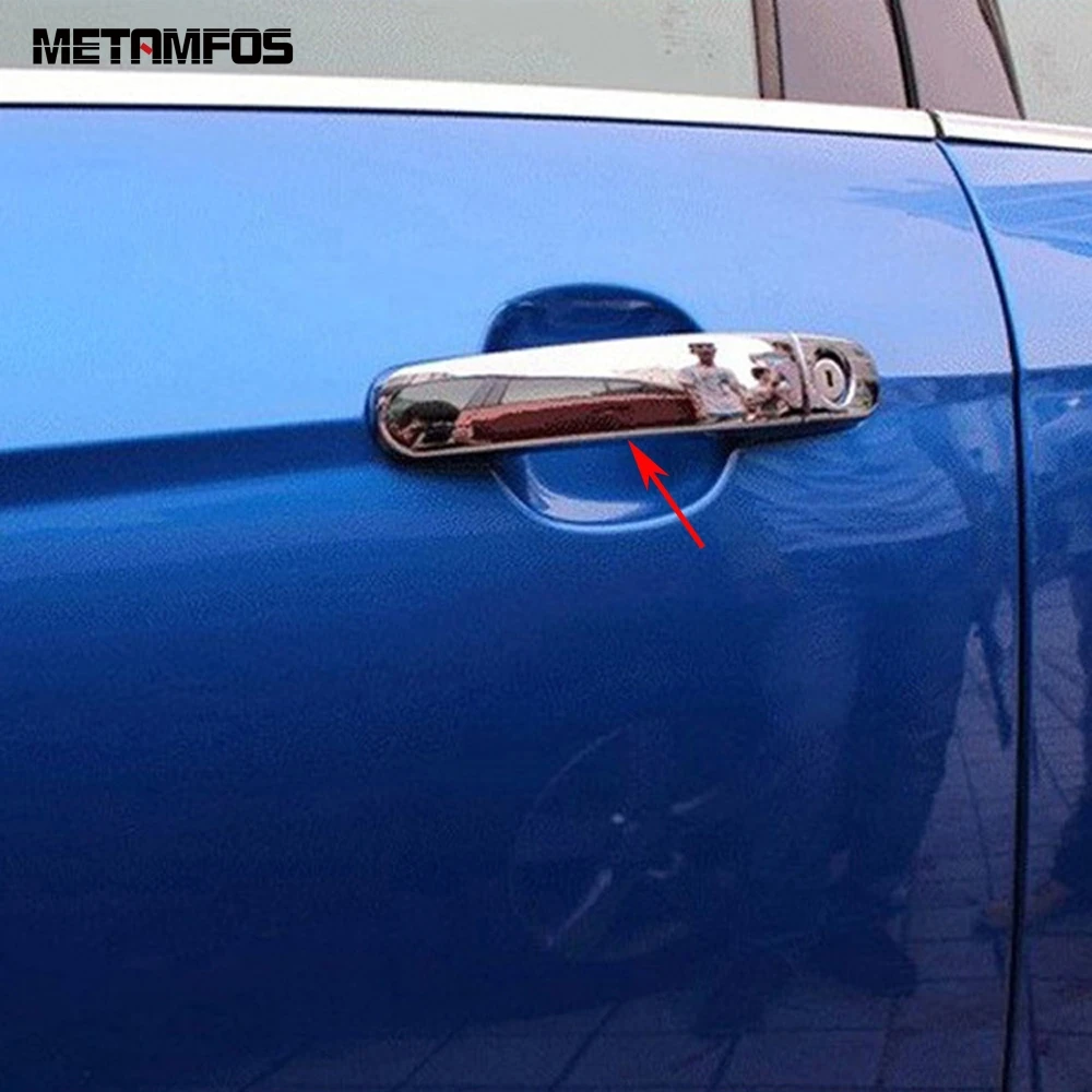 Side Door Handle Cover Trim For Ford Focus 2 2012 2013 2014 2015 2016 2017 2018 Chrome Protection Cap Accessories Car Styling