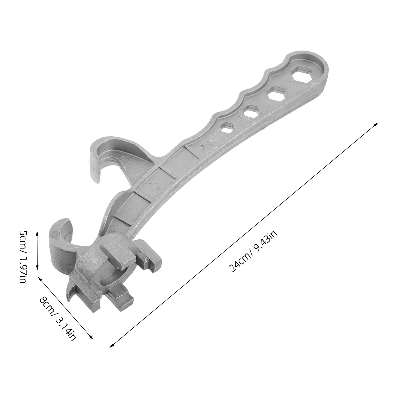 Aluminum Pail Opener Wrench Multi Function Drum Cap Remover for Paint Buckets Oil Barrels Gallon Containers Household Labor