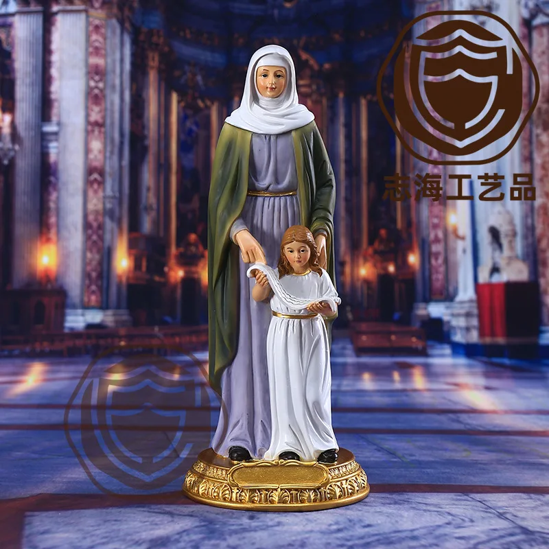 

Cross-border Supplier 21.5CM High Classical Character Ornament with Children Mother's Day Gifts Decorative Resin Crafts
