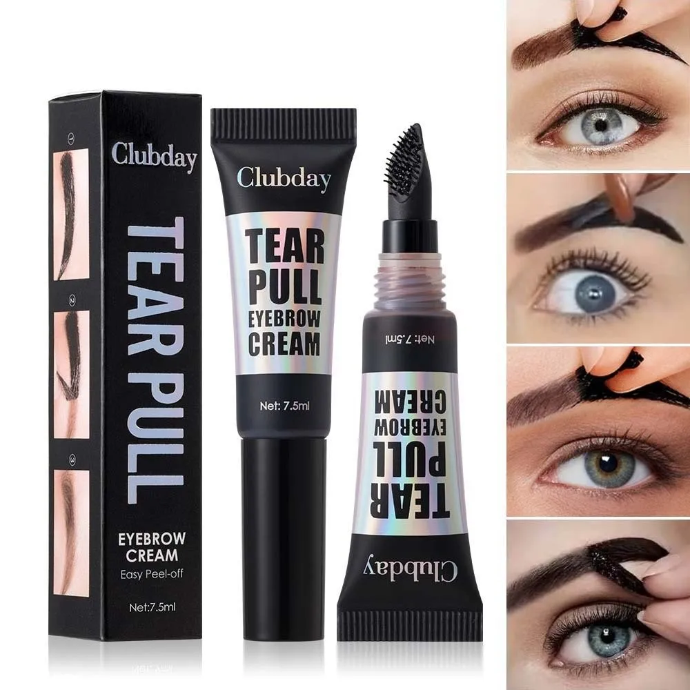 

Long Lasting Peel-off Eyebrow Cream 7.5ML Makeup Tear-off Brow Gel Water-resistant Silky Eyebrow Cosmetics Makeup Shop