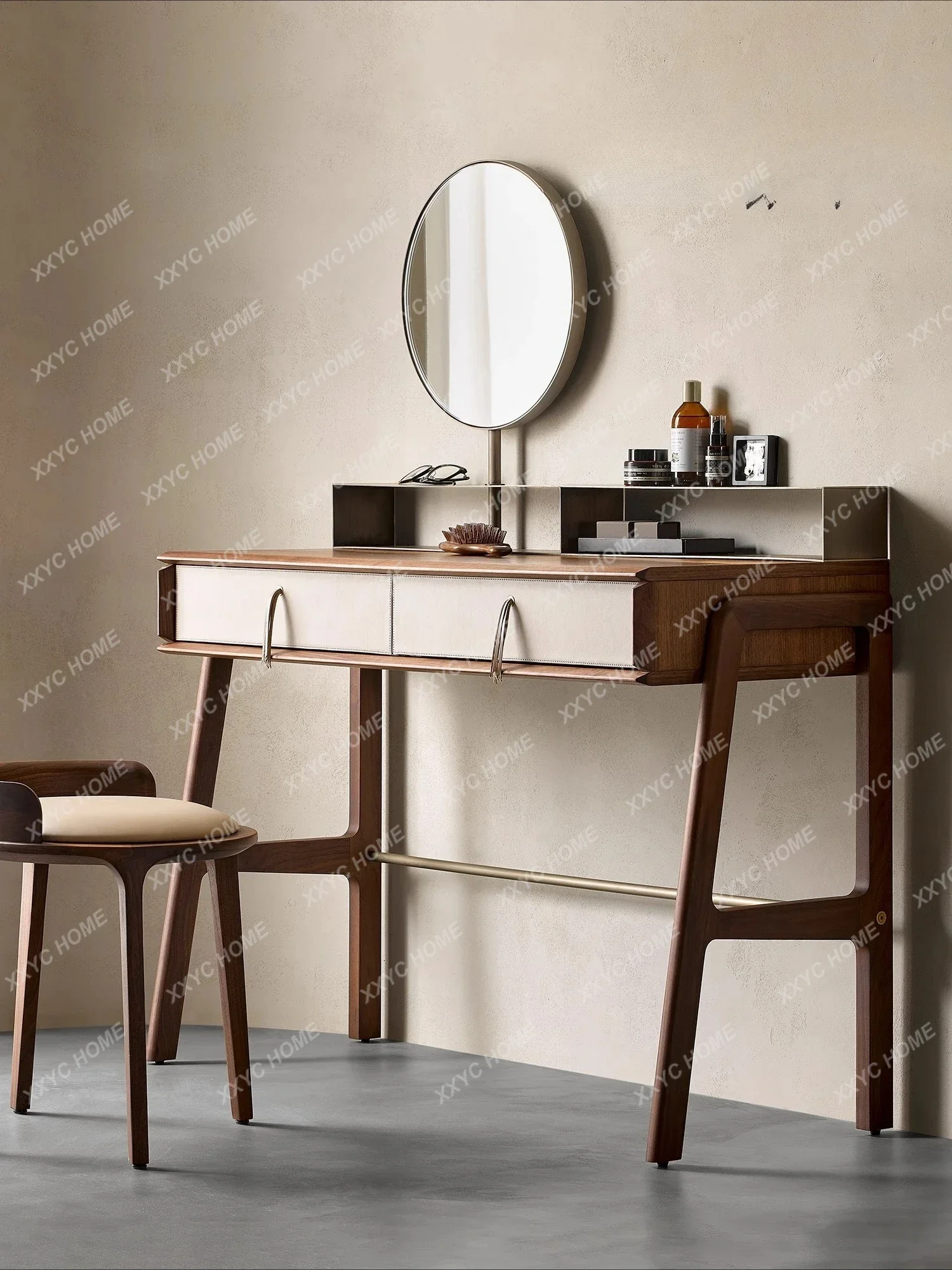 A  Shimeng Wabi-sabi Style Dresser Italian Style North American Imported Black Walnut Solid Wood Dresser New