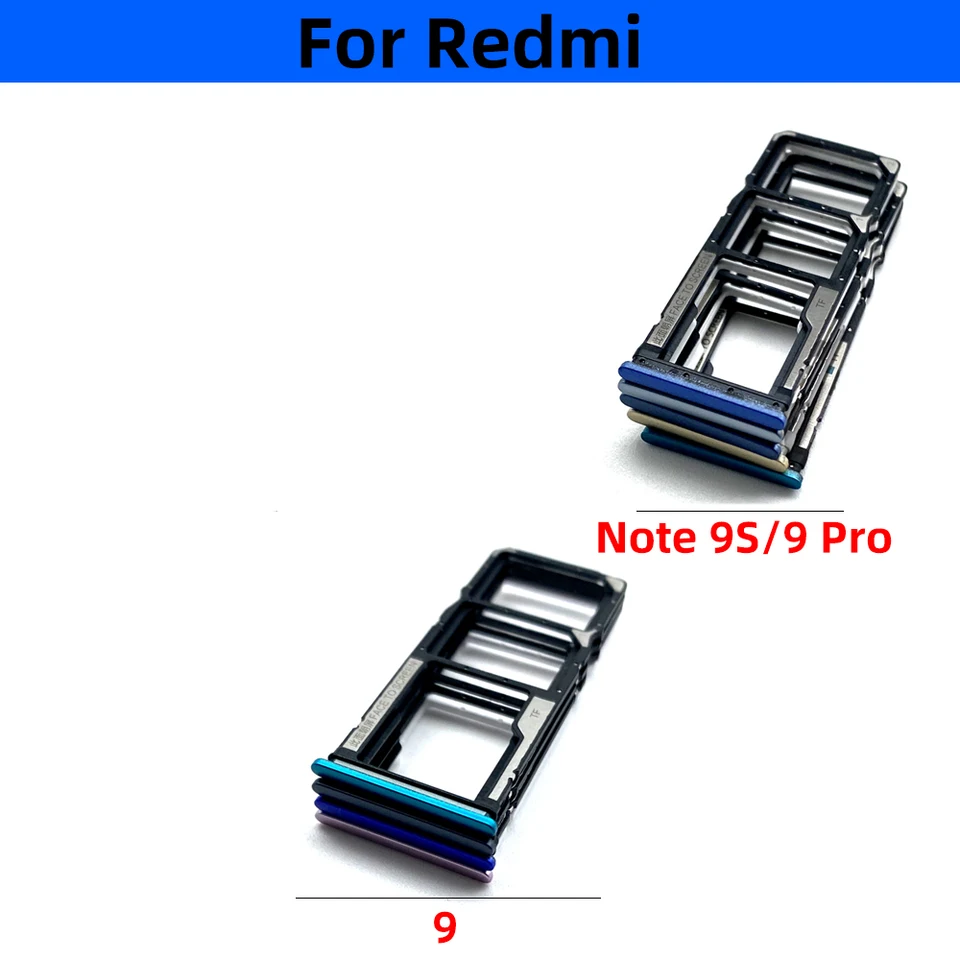 Nueva bandeja para tarjeta SIM con pin, adaptador de repuesto para Xiaomi Redmi Note 9S, Note 9, 7 Pro 6
