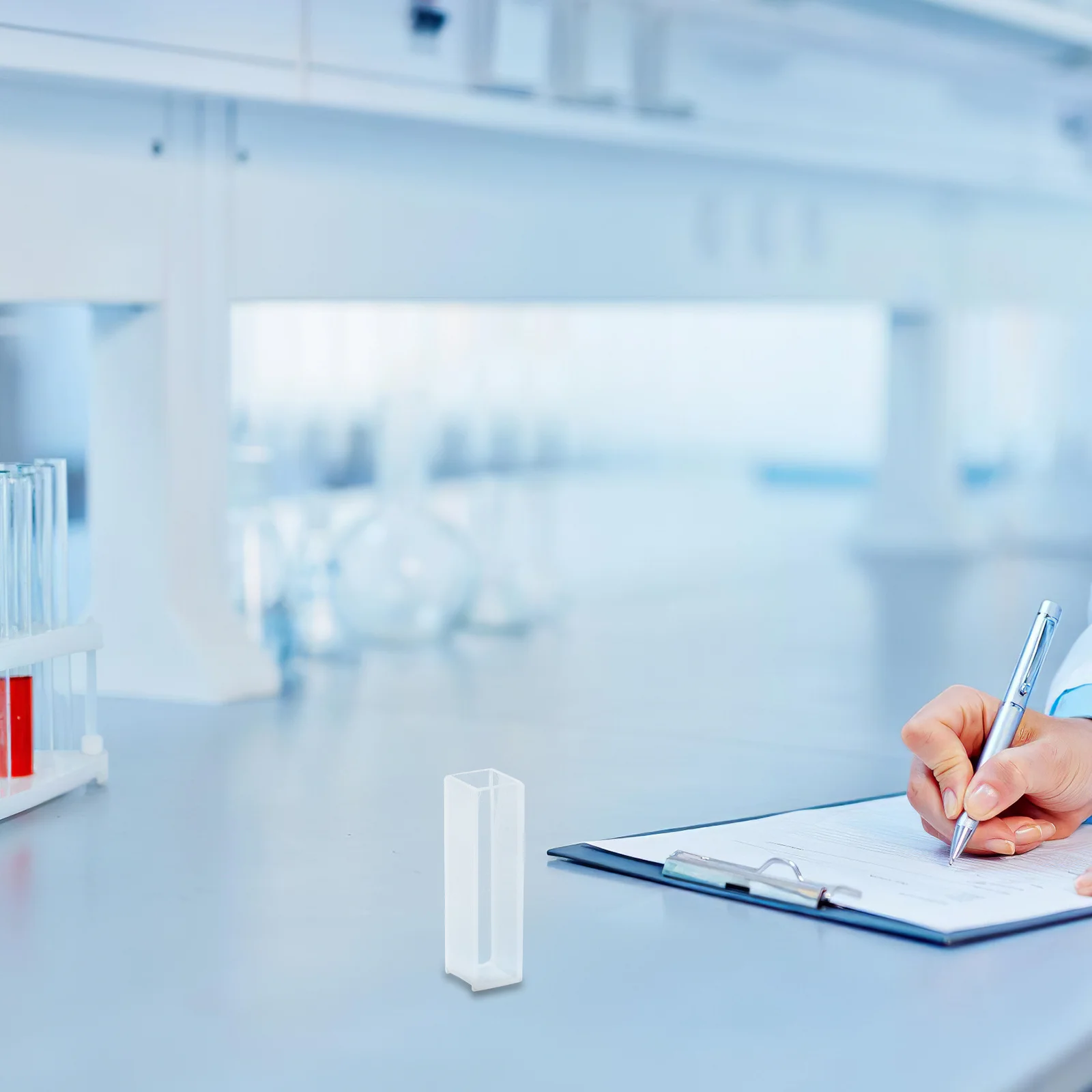 

10Pcs Colorimetric Cuvettes Optical Glass Rectangular Standard 10mm Path Length for Spectrophotometer Laboratory Glassware