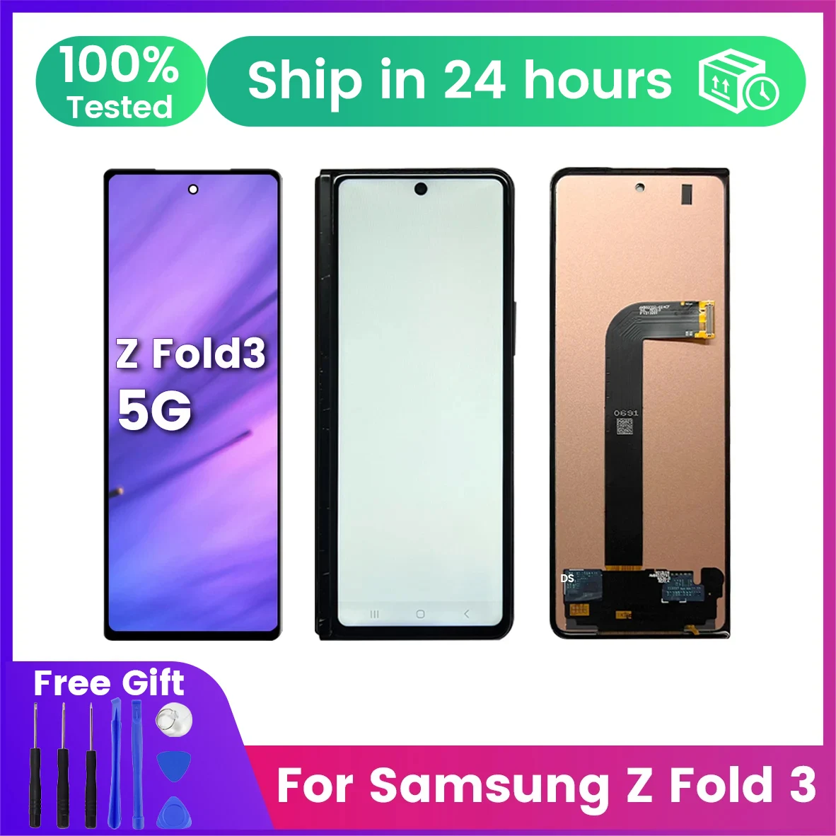TFT для Samsung Galaxy Z Fold3 5G Lcd F9260 F926B F926U Дисплей в сборе с дигитайзером сенсорного экрана Z Fold3 5G LCD 100% тестирование TFT для Samsung Galaxy Z Fold3 5G Lcd F9260 F926B F926U Дисплей в сборе с дигитайзером сенсорного экрана Z Fold3 5G LCD 100% тестирование