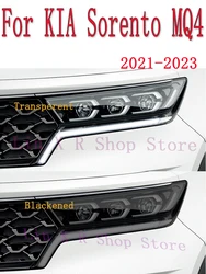 For KIA Sorento MQ4 2021-2023 Car Exterior Headlight Anti-scratch Front Lamp Tint TPU Protective Film Cover Accessories Sticker