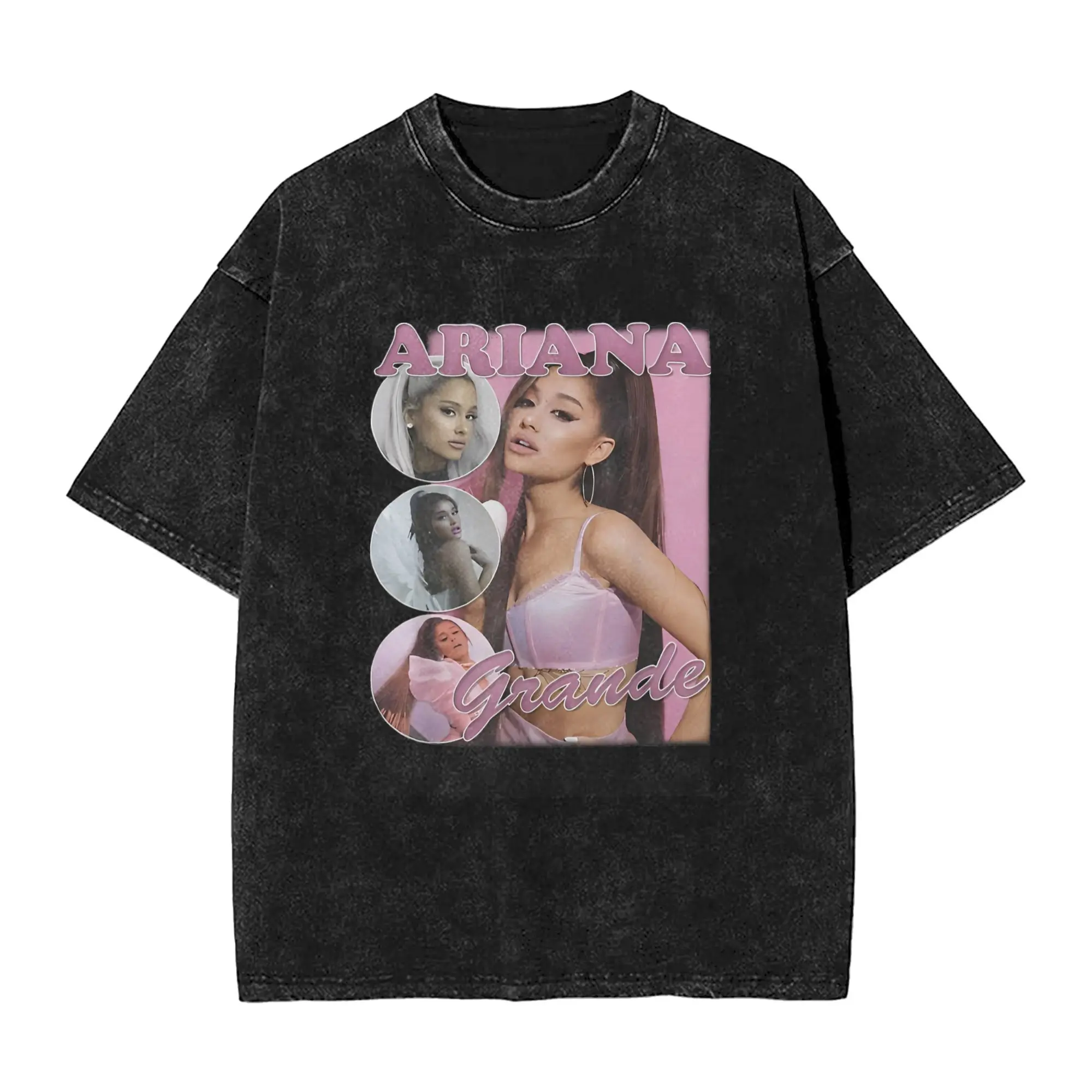 Ariana Grande Sunshine Tour 2025  Cotton T Shirts  Hippie Tee Shirt for Mens Summer Y2K Funny Casual Tops