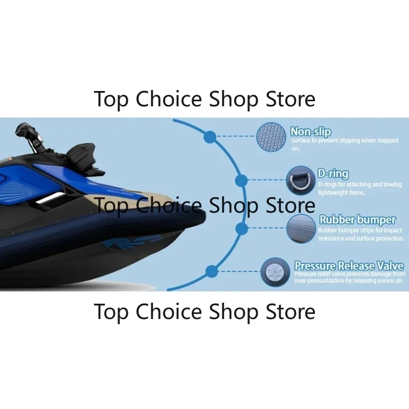 Inflatable Jet Ski Collar Rib Kit for Sea-Doo SPARK Non-Slip Protective Buoy Pontoon Boat Accessories
