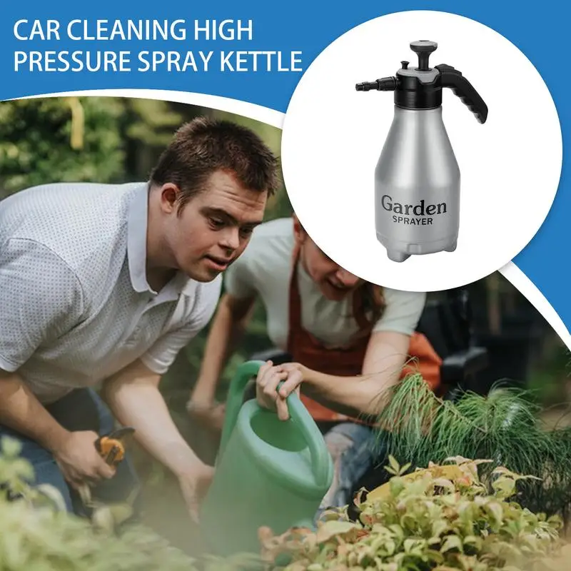 

Pump up Sprayer 2.5L Fine Mist Spray Bottle Adjustable Nozzle Handheld Plant Mister Watering Can for Lawn Car Washing Work Yard