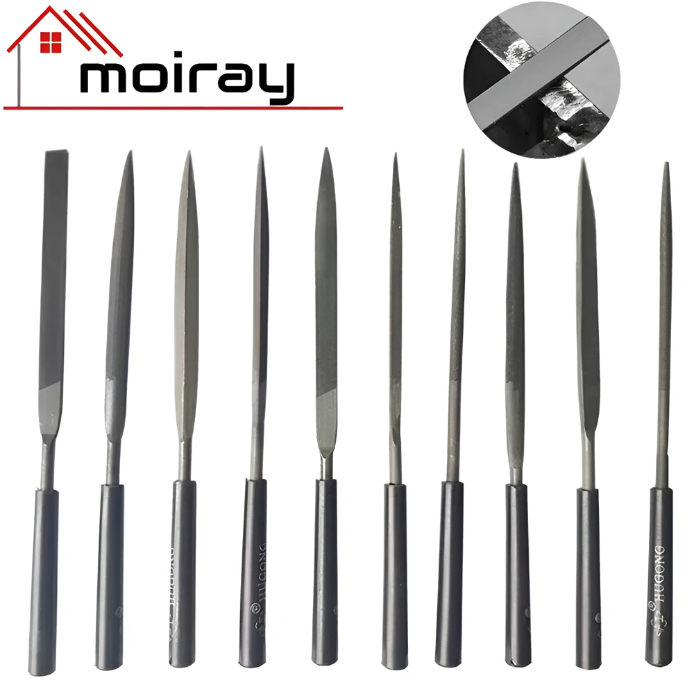 Arquivo Manual de Metal para Polimento de Metal Arquivos de Aço Pedra de Vidro Escultura em Madeira Ferramenta de Mão 10 Pcs Conjunto
