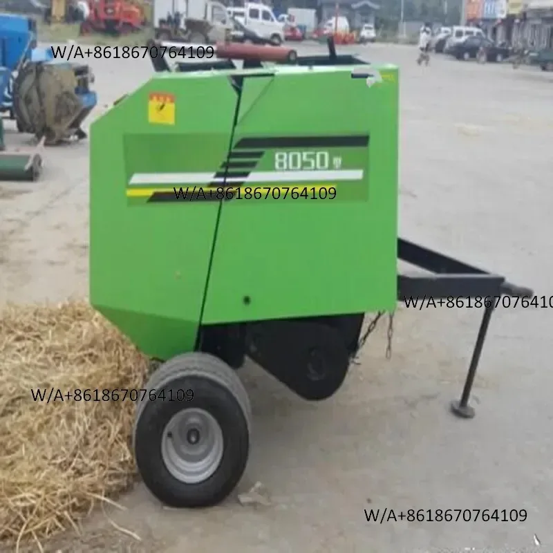 Customize Tractor Hanging Straw Crushing And Baling Machine, Agricultural Automatic Straw Straw Picking And Baling Machine