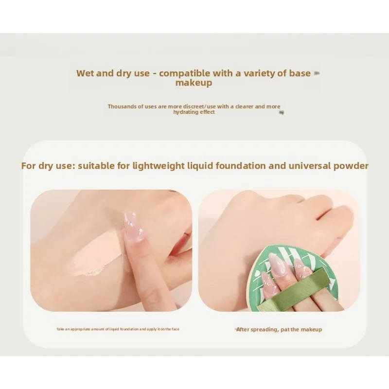 2 szt. Duże, miękkie gąbeczki do makijażu z bawełny, do stosowania na sucho i na mokro, do podkładu, korektora, poduszki powietrznej, bezpieczne dla skóry, grube gąbki do twarzy.