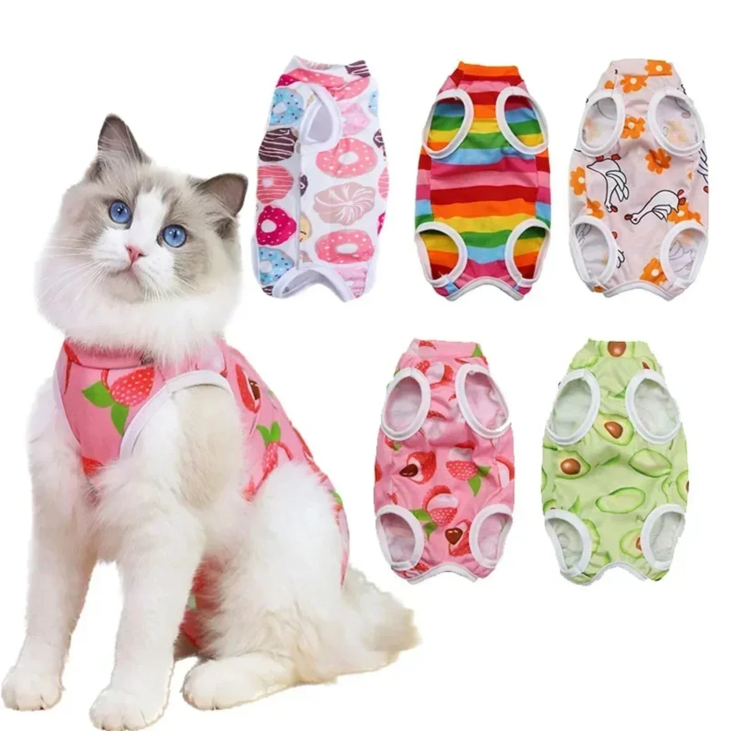 Breathable, Protective and Comfortable Anti-scratch Pet Surgery Suit - Prevents Licking During Weaning - Care Clothes for Small