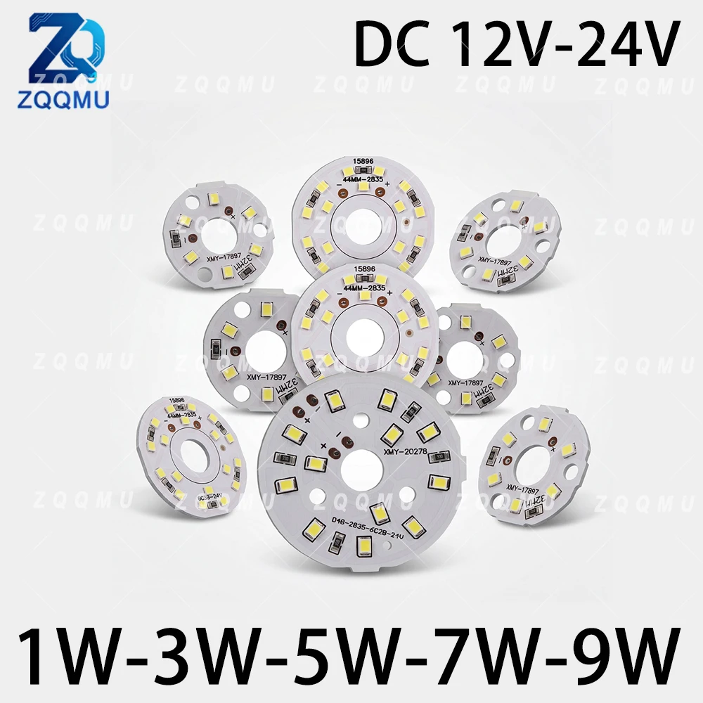10PCS 1W 3W 5W 7W 9W LED Chip SMD Module Board DC 12V 24V Light Bulb Lamp Warm White Cold White DIY Car Motorcycle Work Lighting