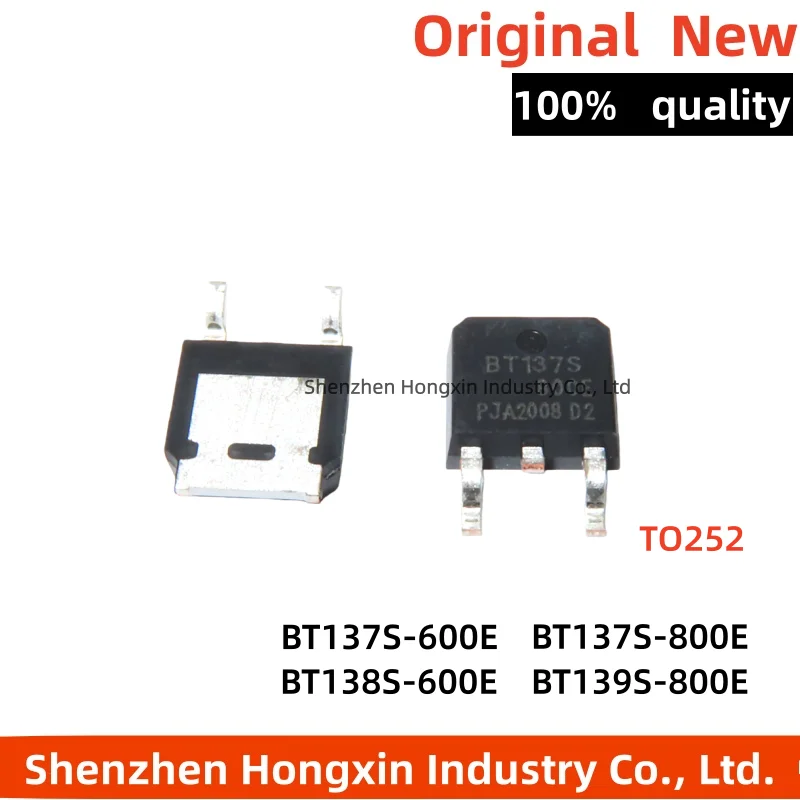 10 pieces of BT137S-800E BT138S-600E BT139S-800E SMT TO252 thyristor bidirectional thyristor