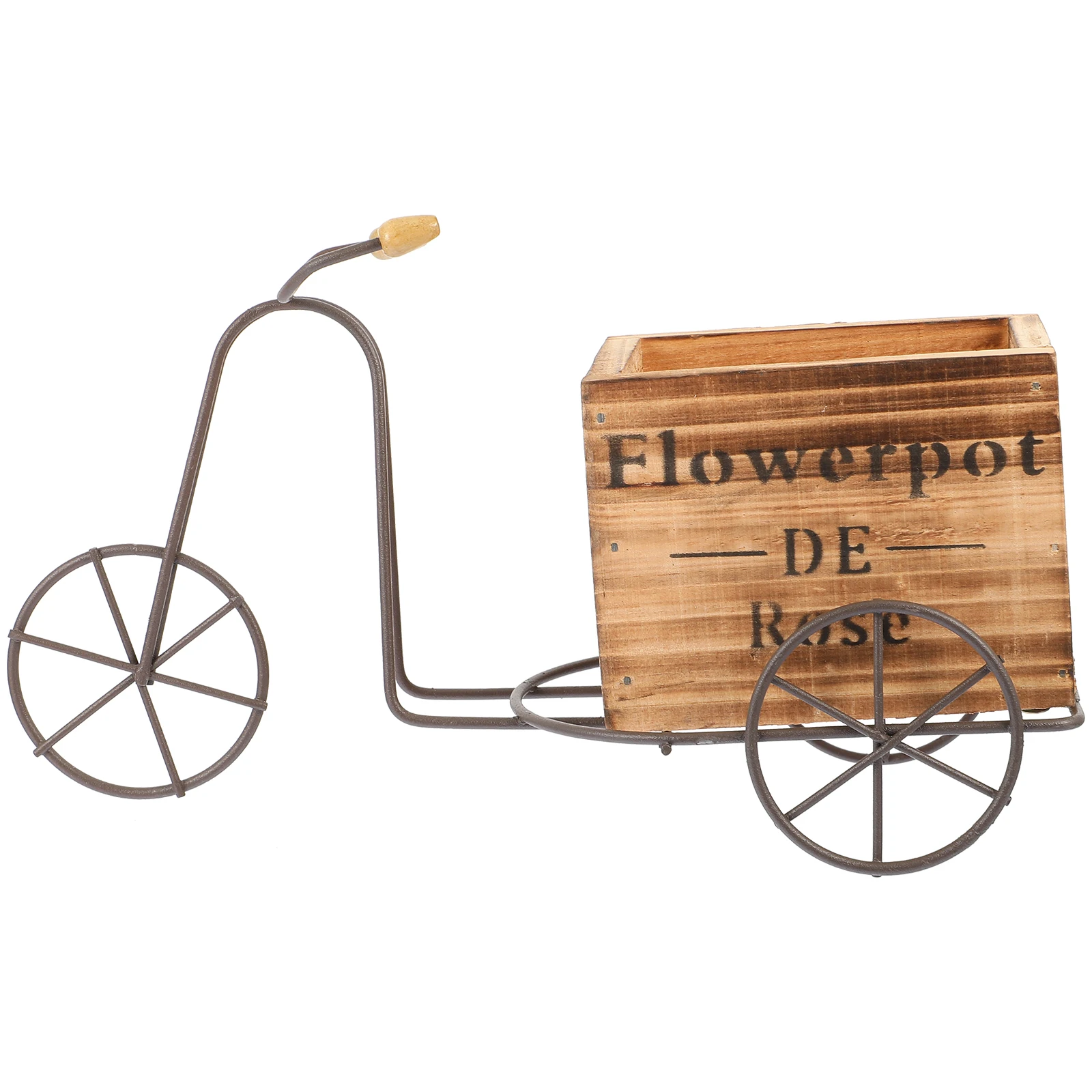 

Garden Bicycle Stand Bicycles Bike Crafts Adornment Wooden Decoration Iron Office